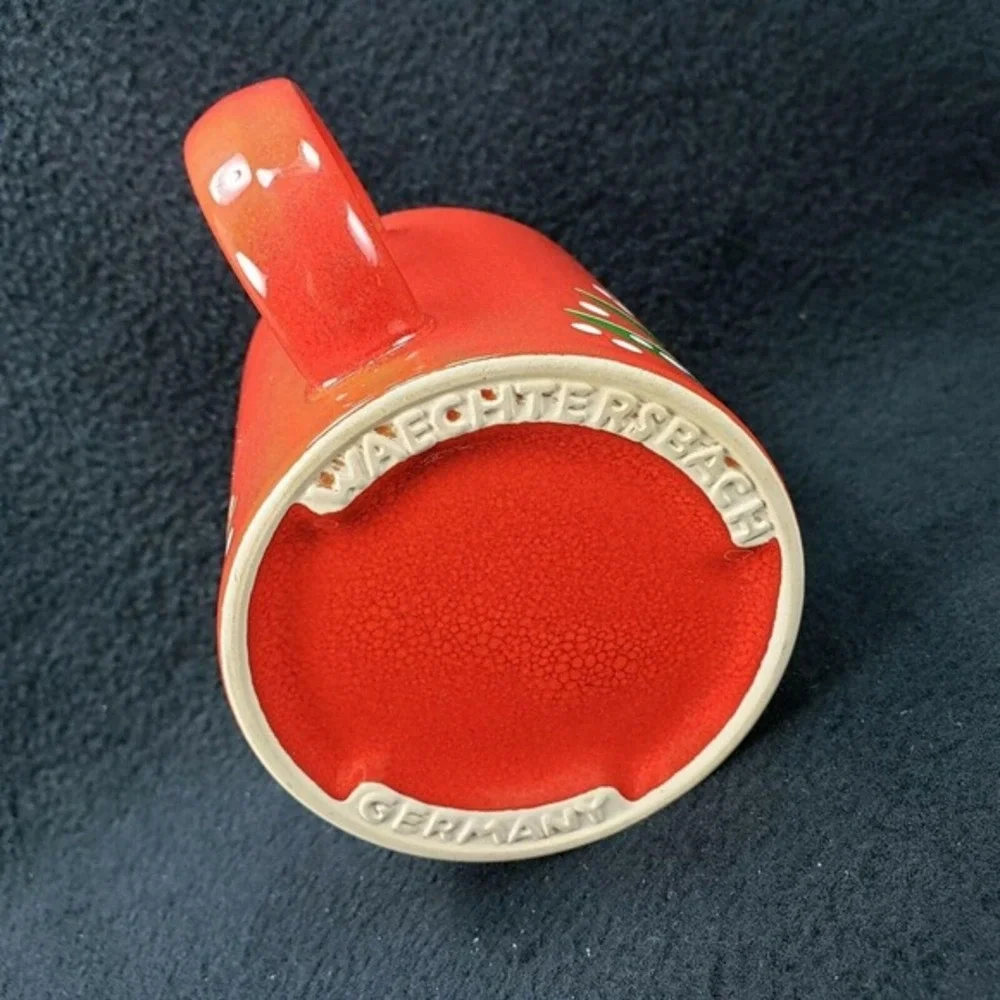 Waechtersbach Red Christmas Tree Cup Mug Coffee Tea 12‎ oz Germany Discontinued